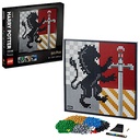 LEGO Art Harry Potter Hogwarts Crests 31201 Building Kit Perfect for Adults Who Love Hobbies and Collectibles 2021 4249 Pieces
