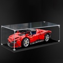 For Lego toy model building blocks hand handle acrylic dustproof display case suitable for LEGO 42143 Ferrari supercar racing model transparent display case Models not included B