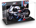 Acrylic Display Case Compatible with Lego 42130 Motorcycle M1000RR Model Dustproof Transparent Display Box Model Not Included 3mm