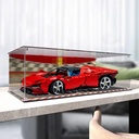 Acrylic Display Clear Collectors Box Compatible with Lego 42143 SP3 sports car Building Block Model Dust Storage Box Display Box Box Only Background
