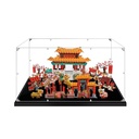 Acrylic Display Case Dustproof for 80104 lion dance 80105 temple fair Building Block Model KitTransparent Display BoxCompatible with LegoDisplay Case Only 3MM