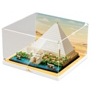 cooldac Acrylic Display Case for Lego 21058 Cheops Pyramid Clear Dustproof Transparent