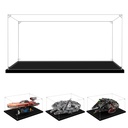 LILIKAKA Acrylic Display Case for Lego 75257 Millennium Falcon 75389 The Dark Falcon or 75341 Luke Skywalkers Landspeeder 1968x1417x787inches 50x36x20cm