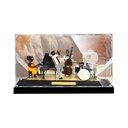 Transparent Acrylic Display Casefor Lego 21334 Jazz Band Model Clear BoxStorage BoxDisplay BoxCompatible with 21334 Model Display Box only Wood Grain Raised Base