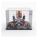 Acrylic Display case for Lego 70357 Knights Castle Model Dustproof Transparent Collections Display Case Display Box only Black Base