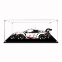 Figures Display Box for LEGO 42096 Porscche 911 RSR Acrylic Dustproof Transparent Custom Display Case No Model snap fastener3mm