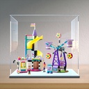 BoHeart Display Box for LEGO 41689 for Wonderful Ferris Wheel and Slides Acrylic Dustproof Transparent Custom Display Case No Model Transparent