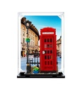 TRUSTFAR Acrylic Dustproof Display Case Designed for Lego 21347 London Red Phone Booth Building Block Model Display Box Compatible with Lego 21347 No model background