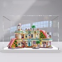 Acrylic Display Case For Lego 42604 Mall Model Dustproof Transparent Acrylic Display Case Storage Box Model Not Included White base