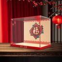Transparent Acrylic Display Case for Lego 80117 Five Fortunes to Welcome Spring Model Clear BoxStorage BoxDisplay BoxCompatible with 80117 Model Display Box only Patchwork157 98 12