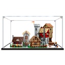 Acrylic Display Case for Lego 10332 Medieval Town Square Dustproof Display Box Storage Box Dustproof Showcase for Lego 10332Only Display Case Mirror thickened3mm