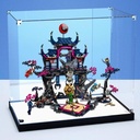 Acrylic Display Box Compatible with Lego 71813 Mask of The Bad Wolf Books Kit Collectible Gift Display Box Organizer Box Only Black Base