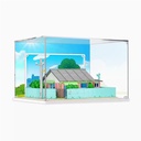 Acrylic Display Box Compatible with Lego Lodge Blocks 516401 Thick Dustproof Base Collectible Gift Organizer Box Only Raised Base