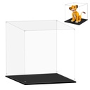LILIKAKA Acrylic Display Case for Lego 43247 Young Simba The Lion King 1377x1338x1377inches 35x34x35cm Protect Your Collectibles from Dust with a Clear Showcase