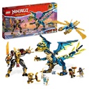 LEGO NINJAGO Elemental Dragon vs The Empress Mech Large Building Toy Set with Dragon Toy Action Figure Ninja Flyer and 6 Minifigures Dragons Rising Series Gift for Kids Boys Girls 71796