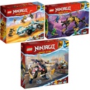 Lego Ninjago Set of 3 71790 Imperial Dragon Hunter Hunting Dog 71791 Zanes Dragon Power Spinjitzu Racing Car 71792 Soras Mech Bike