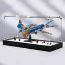 Acrylic Display Box for Lego 76286 Model Transparent Dustproof Display Box Compatible with Lego 76286 Construction kit Model Not Included Frosted Black Base