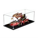 Figures Display Box for LEGO 71797 for Destinys Bounty Race Agaiinst Time Acrylic Dustproof Transparent Custom Display Case No Model snap fastener2mm