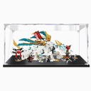 Acrylic Display Case for Lego 71786 Cold Ice Divine DragonTransparent Dustproof Display Box Compatible with Lego 71786 Kit Model not Included 3mm