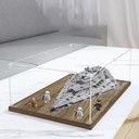 Acrylic Display Case for Lego 75190 Large Star Destroyer Model Dustproof Display Box Storage Box Transparent Box Display Box Compatible with Lego 75190 Only Case No Model