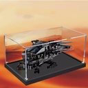 Acrylic Display Box for Lego 10327ICONS Series Dune Royal Puffers Model Kit Clear Acrylic Box for Displaying Dolls Dustproof Display Box Box Only Painted Background