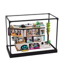 Acrylic Display Case for Lego 42639 Andreas Luxury Villa Model 3mm Dustproof Display Box Display Case Compatible with Lego 42639 Model Not Included Alloy Frame 3MM B
