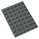 LEGO Parts and Pieces Dark Gray Dark Stone Grey 6x8 Plate x50