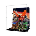 Figures Display Box for LEGO 21348 for Dungeons Dragons Red Dragons Tale Acrylic Dustproof Transparent Custom Display Case No Model background C