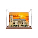 BoHeart Acrylic Display Case for Lego 21061 for NotreDame de Paris Building Block Model Dustproof Display Box Size452535 cm Model Not Included backsprayed Brown3mm