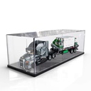 Acrylic display box for Lego 42078 Trucks model dustproof transparent collectors display box Display box only Black base