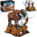 Huge Mammoth Fossil Building Kit with Habitat Base Elephant Crossing Toys Compatible with Lego Animal Dinosaur SetsBirthday Gift for Adults Kids Aged 14 1310 PCS