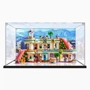 CHIFENMS Acrylic Display Box for Lego 42604 Heartlake Mall Clear Dustproof Display Box Box Only Lego Set Not Included BackPainted Version