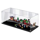 CHIFENMS Acrylic Display Box for Lego 10254 Winter Holiday Train Model Clear Dustproof Block Organizer Box Only Lego Set Not Included 3mm