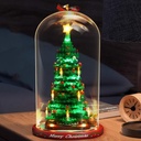 Acrylic Display Case Compatible with Lego 40573 Christmas Tree Model Set Dustproof Transparent Display Case Storage Box Display Case Only