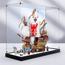 Acrylic Display Box for Lego 76440 Model Transparent Dustproof Display Box Compatible with Lego 76440 Construction kit Model Not Included Frosted Black Base