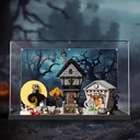 Acrylic Display Box for Lego 21351 Christmas Eve Scare Model Transparent Dustproof Display Box Storage Box Compatible with Lego 21351 Construction kit Model Not Included Backgrounds 3mm