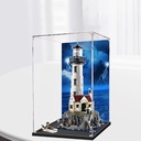 Acrylic Display Case Compatible with Lego 21335 Ideas Series Motorized Light Tower Model Set Dustproof Transparent Display Case Storage Box Display Case Only Painted Background