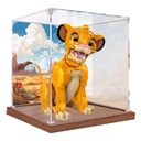 Acrylic display box compatible with lego 43247 Lion King model selfassembling clear dust cabinet collectible organizer box only backgrounds