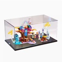 Acrylic Display Case For Lego 41164 Psychedelic Treehouse Model Dustproof Transparent Acrylic Display Case Storage Box Model Not Included Black base