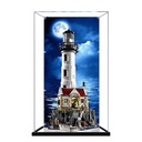 Acrylic Display Case for Lego 21335 Lighthouse 3mm Dustproof Display Box Display Case Compatible with Lego 21335Model Not Included Background Build Mirror