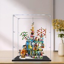 Clear Acrylic Display Box Compatible with Lego 80054 Million Thousand Cities Modle Gifts Dustproof Protects Decorations Collectibles Organizer