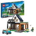 LEGO 60398 City Family House and Electric Car Set Modern Dolls House Modular Building Model Kit with Toy Car Minifigures and Puppy Figure Toys for 6 Year Old Kids Boys Girls
