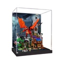 Acrylic Display Case for Lego 21348 Dragon and Dungeon Dustproof Box Storage Box Transparent Box Display Box Compatible with Lego 21348Only Case No Model