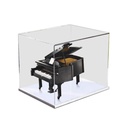 HCAEIOFJ Clear Acrylic Display Case for Lego Ideas 21323 Applicable for Grand Piano Designed Display Box GiftDisplay Case Only White Bottom