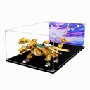 Figures Display Box for LEGO 71774 for NINJAGO Lloyds Golden Ultra Dragon Acrylic Dustproof Transparent Custom Display Case No Model background A