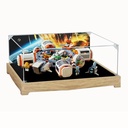 Figures Display Box for LEGO 60433 for City Modulare Raumstation Acrylic Dustproof Transparent Custom Display Case No Model backgroundlog