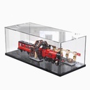 Acrylic Display Box Compatible with Lego Express Train 75955 Kit Collectible Gift Display Box Organizer Box Only Black Base