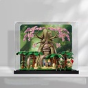 Acrylic Display Case Compatible with Lego 77092 Deku Tree Display Case Kit Dustproof Transparent Display Case Storage Box Display Case Only BackPainted