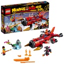 LEGO Monkie Kid Red Sons Inferno Jet 80019 Building Kit 299 Pieces Multicolor