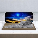Acrylic Display Case Box Suitable for Lego 75394 Imperial Star DestroyerDisplay box Used for Model display dustproof collectible Storage Model not included 3mm background